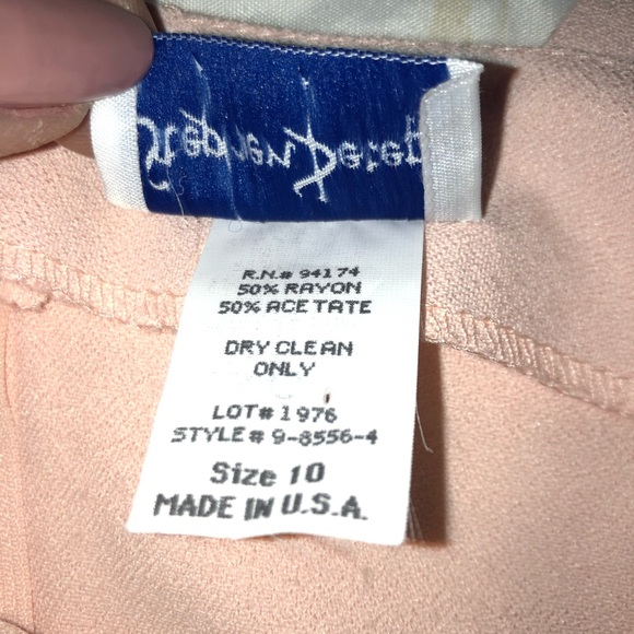 Vintage Stephen Peters Summer Suit Pink Sz 14 - Picture 11 of 16